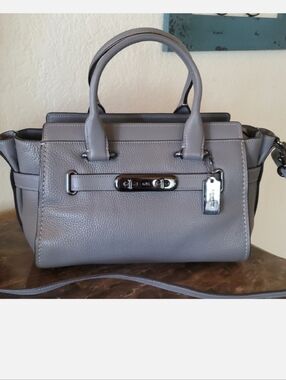 Coach Swagger 27 Bag Dark Grey